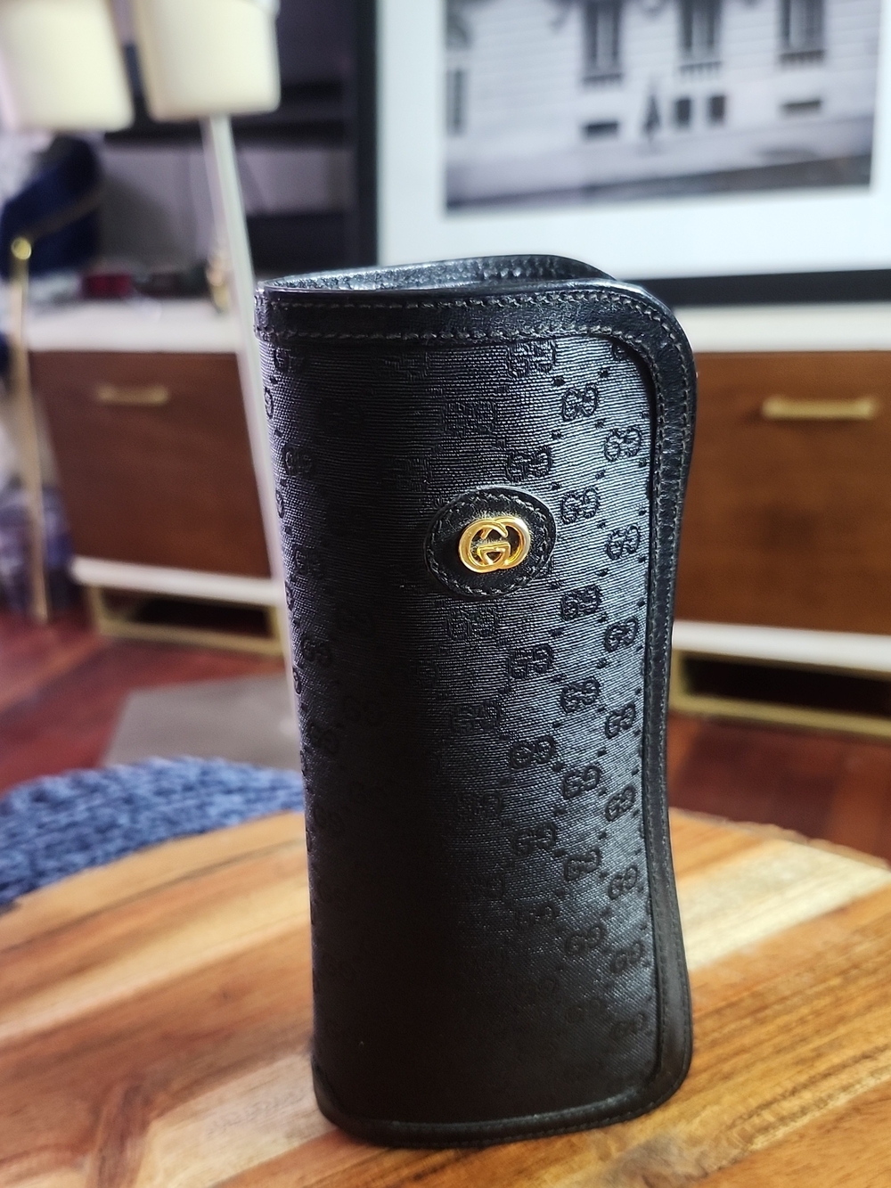 Gucci Black Monogram Sunglasses Case